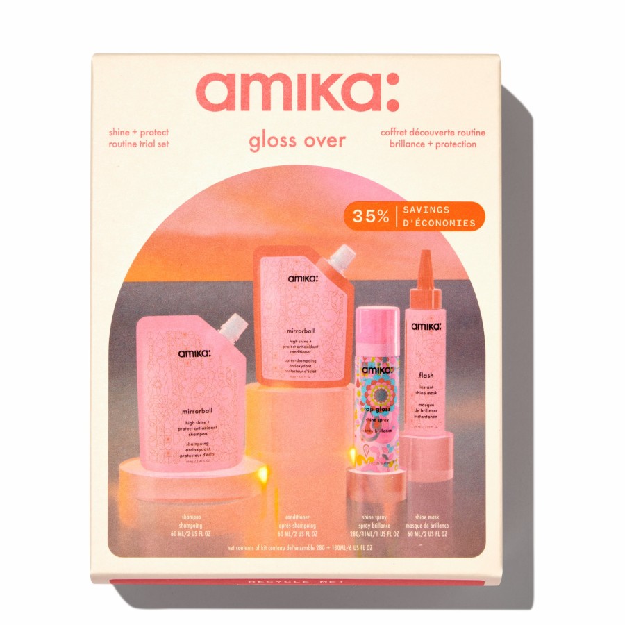 Clearance Amika Gloss Over Hair Routine Trial Set