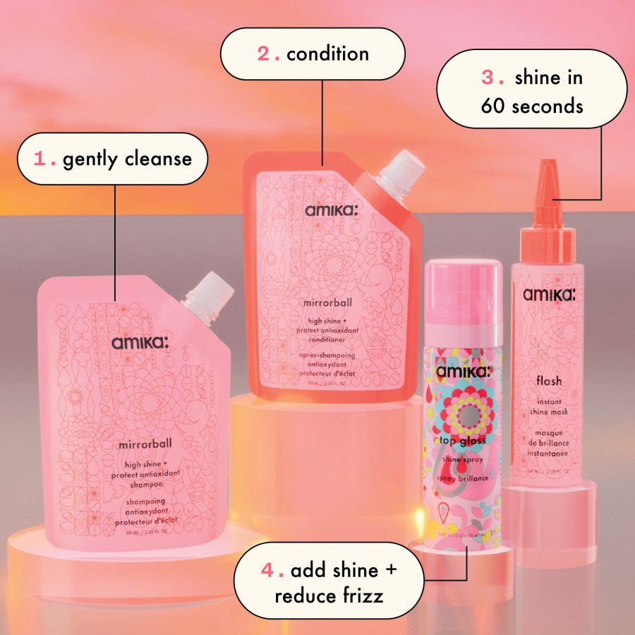 Clearance Amika Gloss Over Hair Routine Trial Set