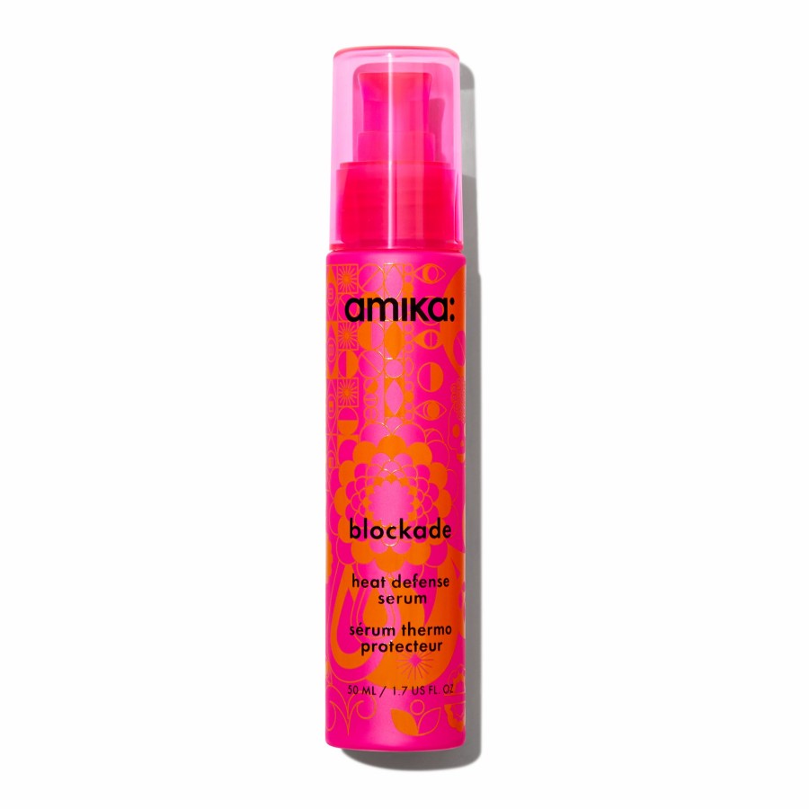 Clearance Amika Blockade Heat Defense Hair Serum, Heat Protectant Serum