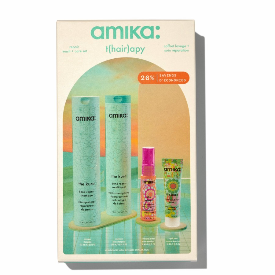 New Amika T(Hair)Apy Repair Wash + Care Hair Set