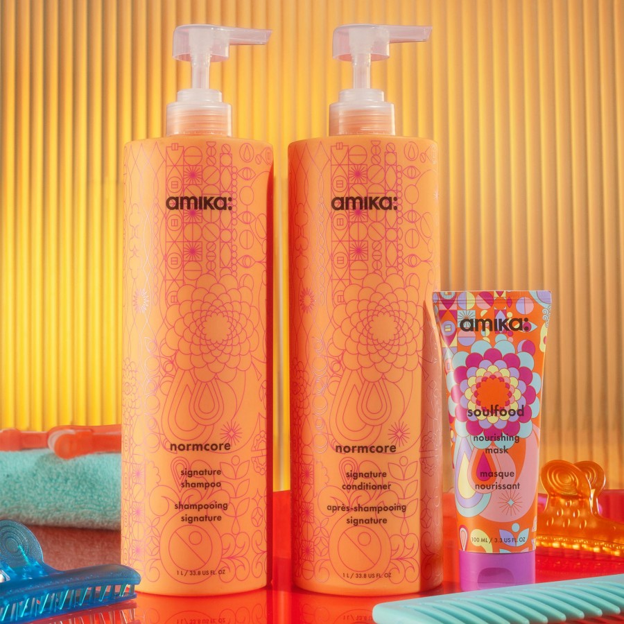 Online Amika Super-Sized Signature Set Normcore Shampoo And Conditioner + Soulfood Mask