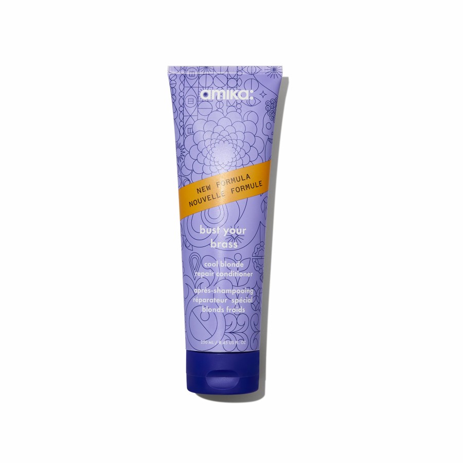 New Amika Bust Your Brass Cool Blonde Repair Conditioner