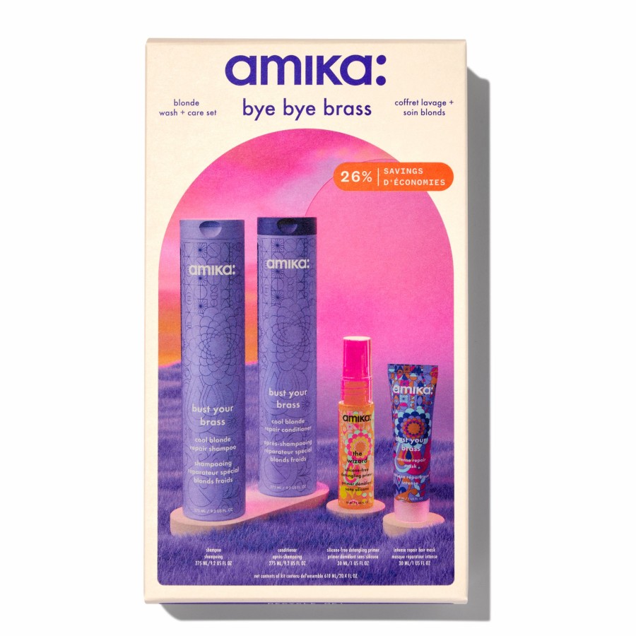 New Amika Bye Bye Brass Wash + Care Hair Set